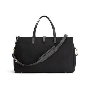 Cuyana triple zipper canvas weekender - black